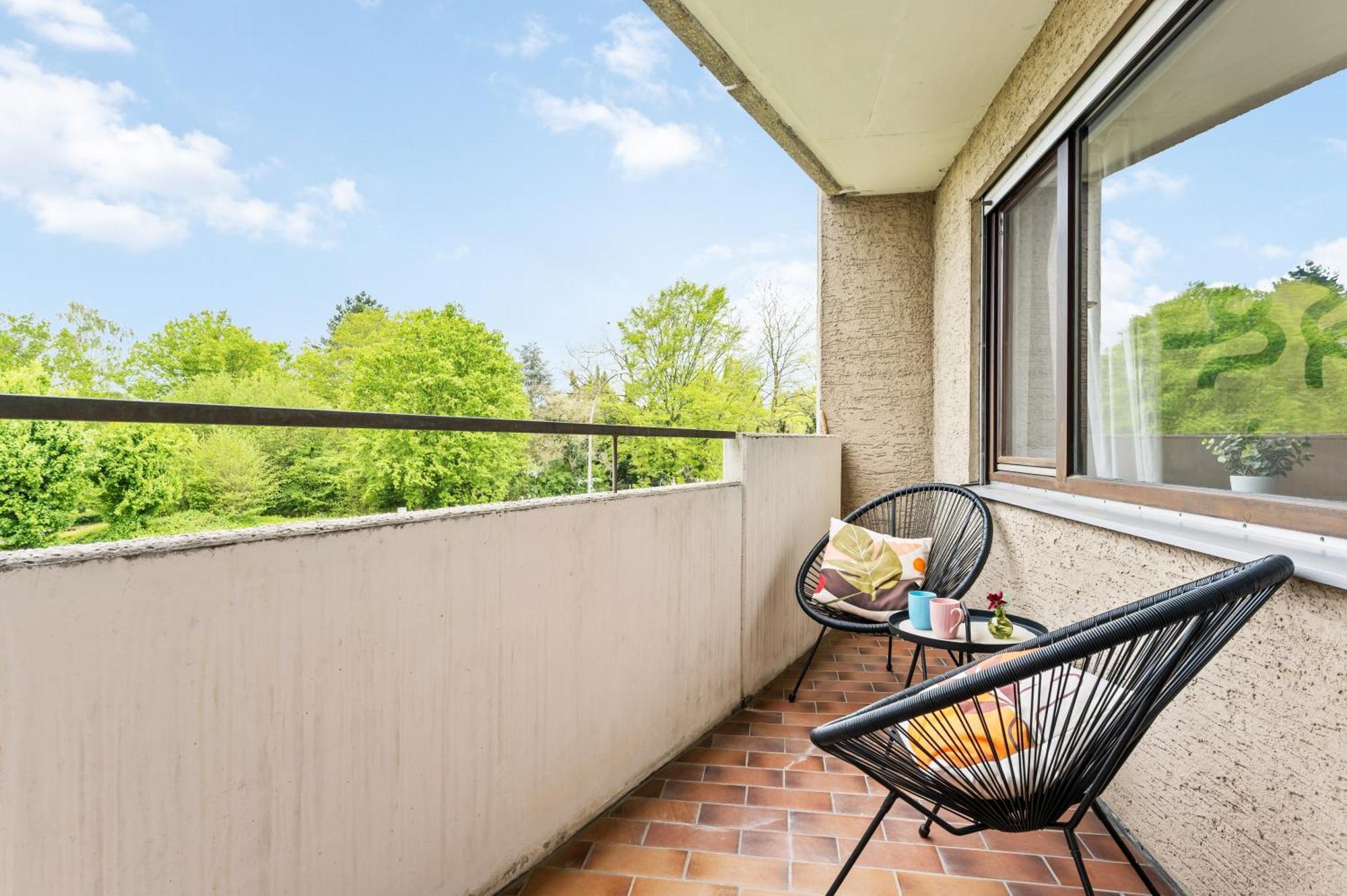 Idyl Kostenloser Privat-Parkplatz Wifi Smarttv Balkon Ludwigsburg Bagian luar foto